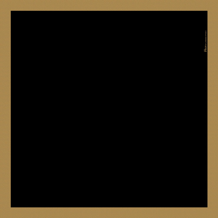 Border Scarf, Black/Gold Mezzo