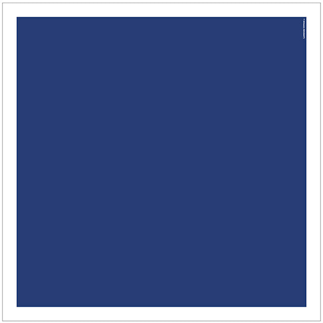 Border Scarf, Cobalt/White