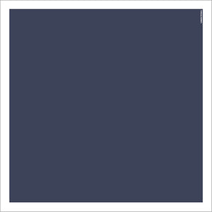 Border Scarf, Navy Slate/Natural White