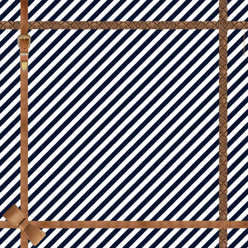 Claire Navy/White