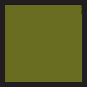 Border Scarf, Moss Green/Black