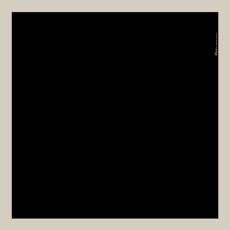 Border Scarf, Black/Almond Mezzo