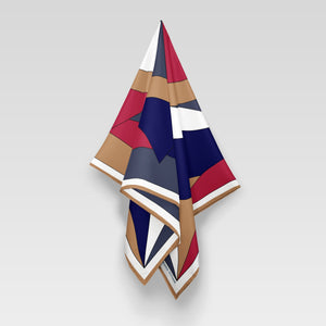 Evana, Navy/Red/Camel