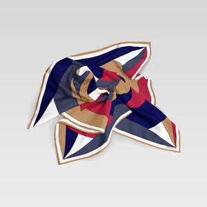 Evana, Navy/Red/Camel