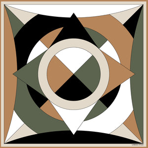 Evana, Tan/Green/Black