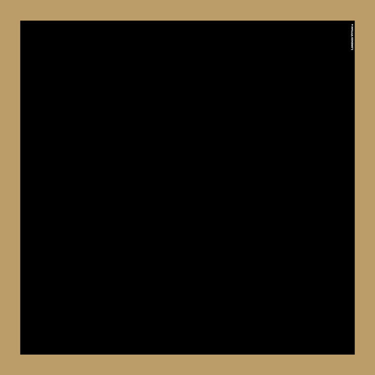 Border Scarf, Black/Camel
