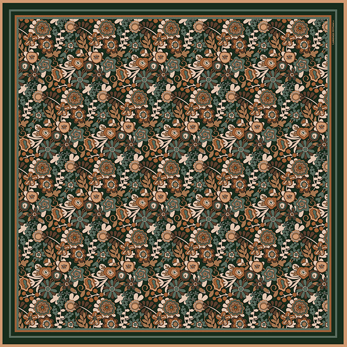 Giselle, Dark Green/Camel