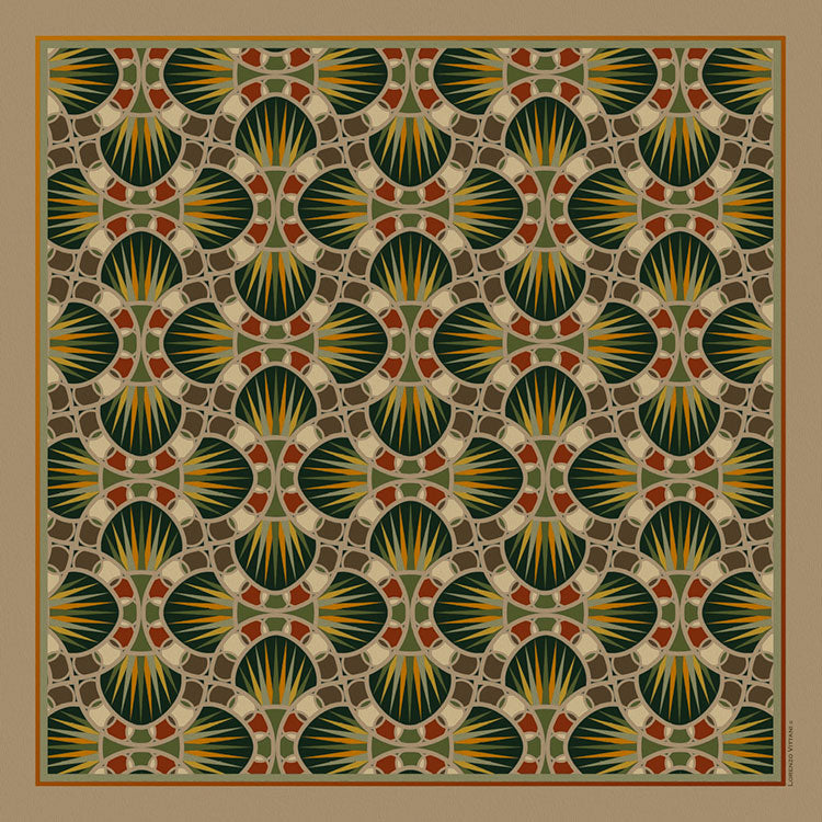 Riva, Dark Green/Beige