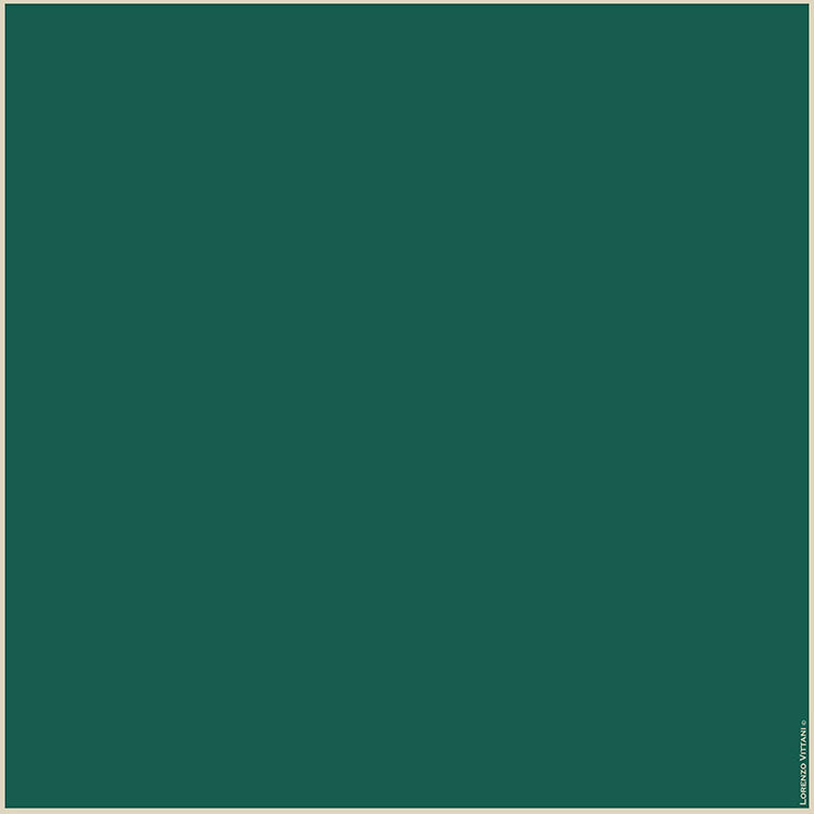 Shoestring Border, Evergreen/Almond – Lorenzo Vittani