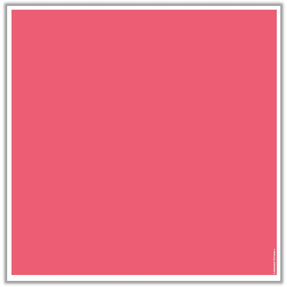 Pencil Border, Coral/White