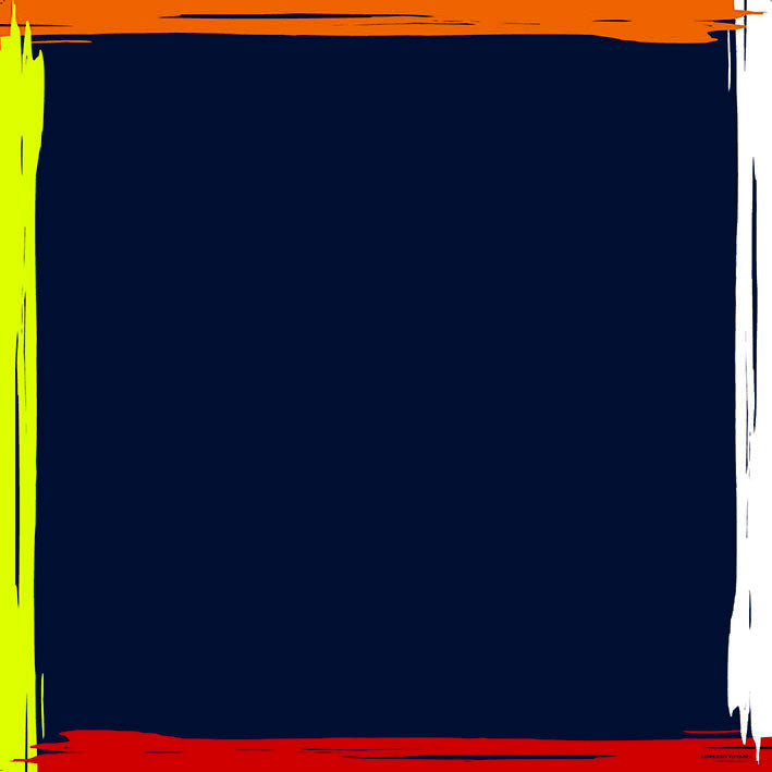 Paint Border, Navy/Red/White