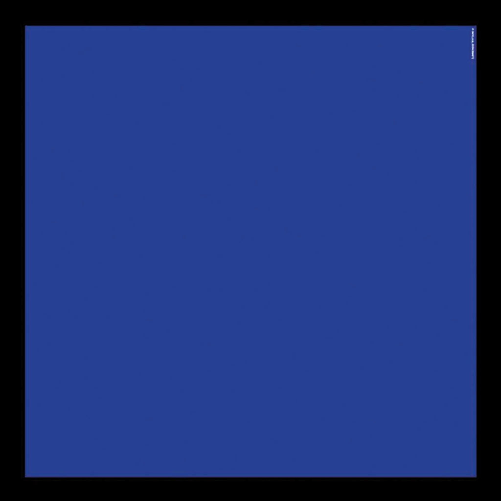 Border Scarf, Cobalt/Black