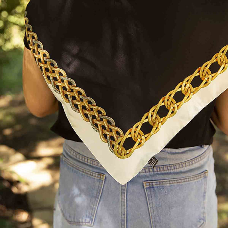 Chain Border, Black/White