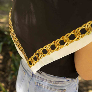 Chain Border, Black/White