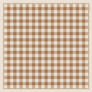 Gingham, Tan/Almond