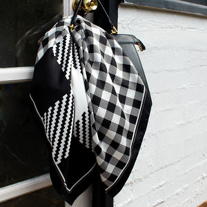 Gingham Large, Black/White